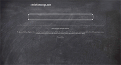 Desktop Screenshot of christiansongs.com
